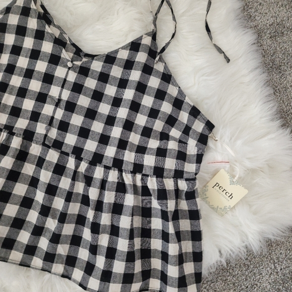 New! Perch by Blu Pepper plaid cami tank size 3XL - Picture 2 of 7